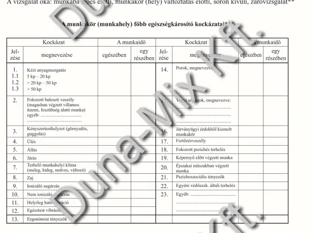 Munkaköri alkalmassági orvosi vizsgálat
